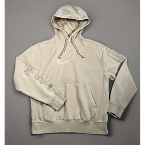 Nike‎ NSW Club Pullover Hoodie Sesame Men M Egypt Made Graphic Print DR9784-252